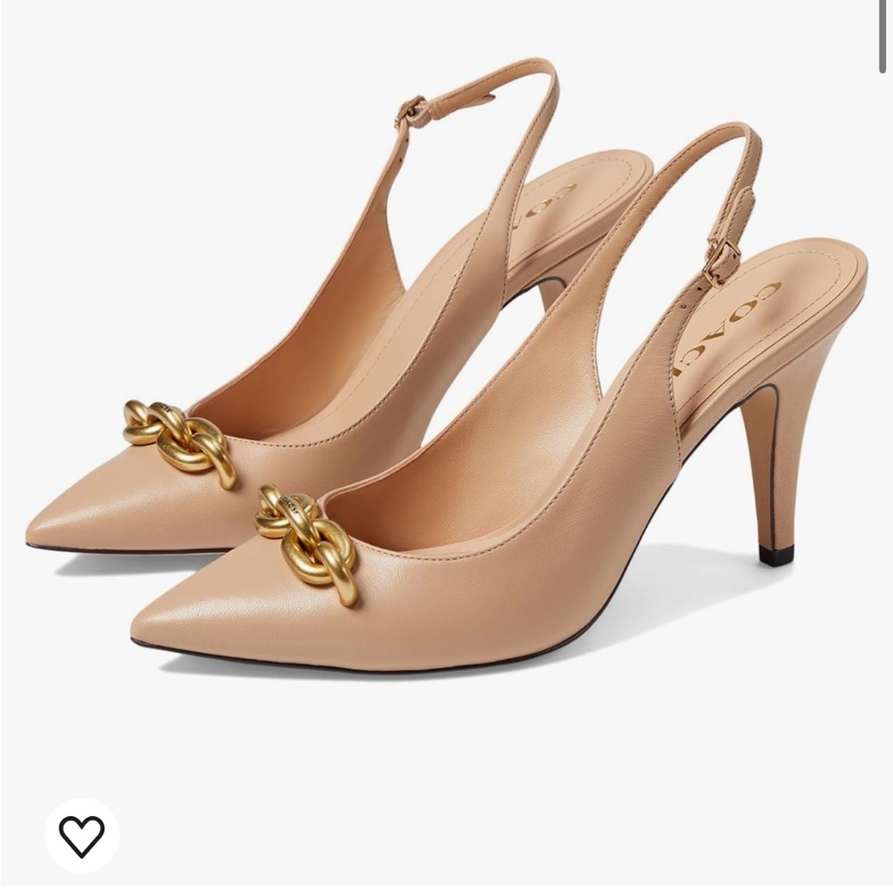 Coach Sadie Leather Slingback Pump